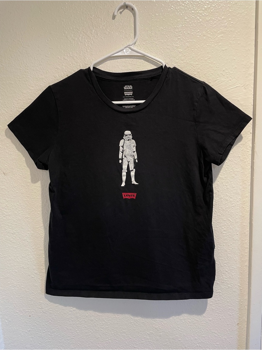 Levis x Star Wars Stormtrooper Graphic Tee Mens Medium M Black Limited Collab
